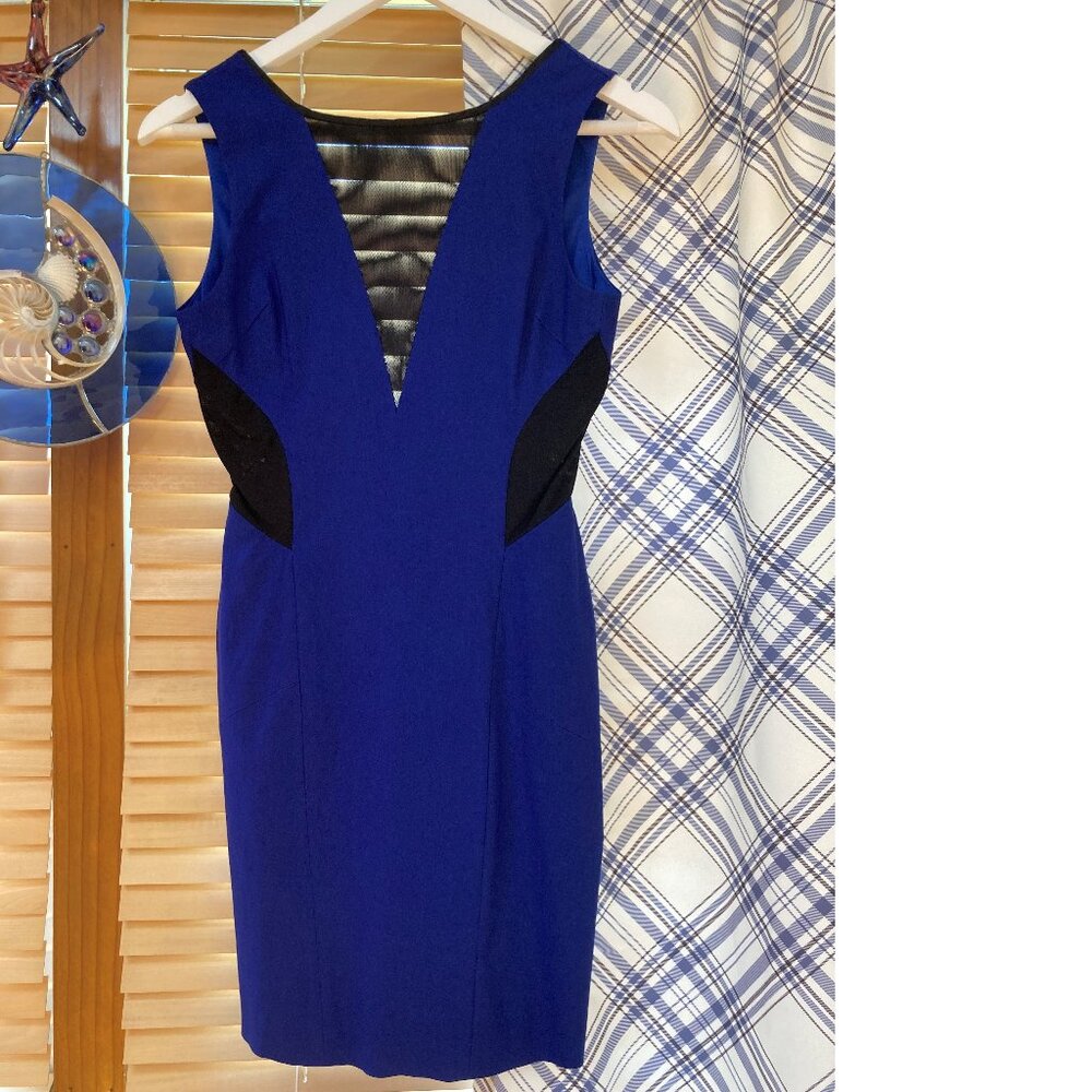 Arc & Co. Blue and Black Dress Size Medium